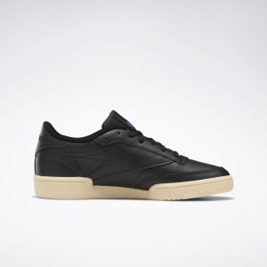 Reebok Club C 85 Turnschuhe Damen - Schwarz/Türkis/Lila - DE 068-SNE